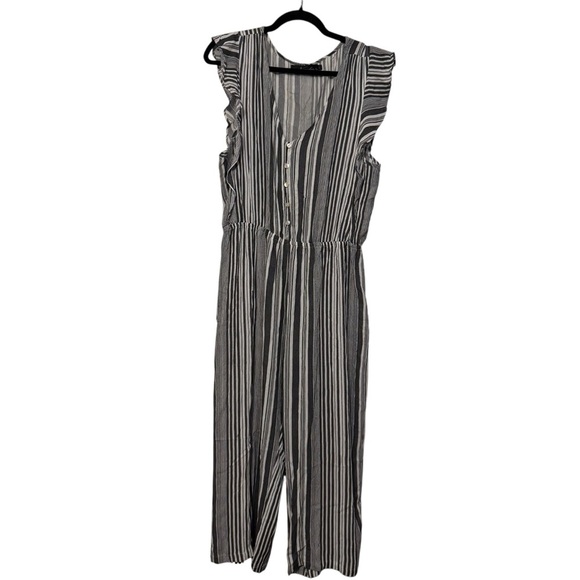 Mishka Pants - Neesha Striped Sleeveless Jumpsuit – Size L